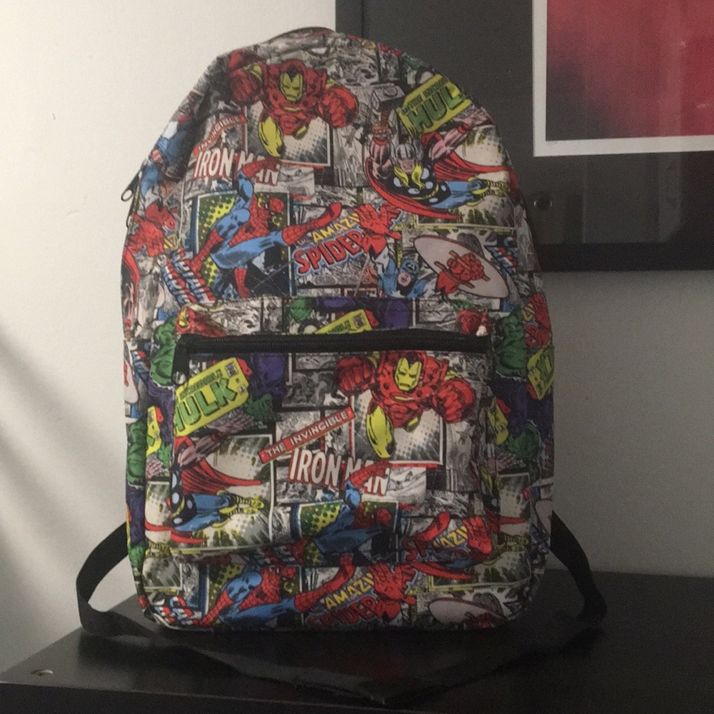 Original Marvel Character Comicstrip Backpack